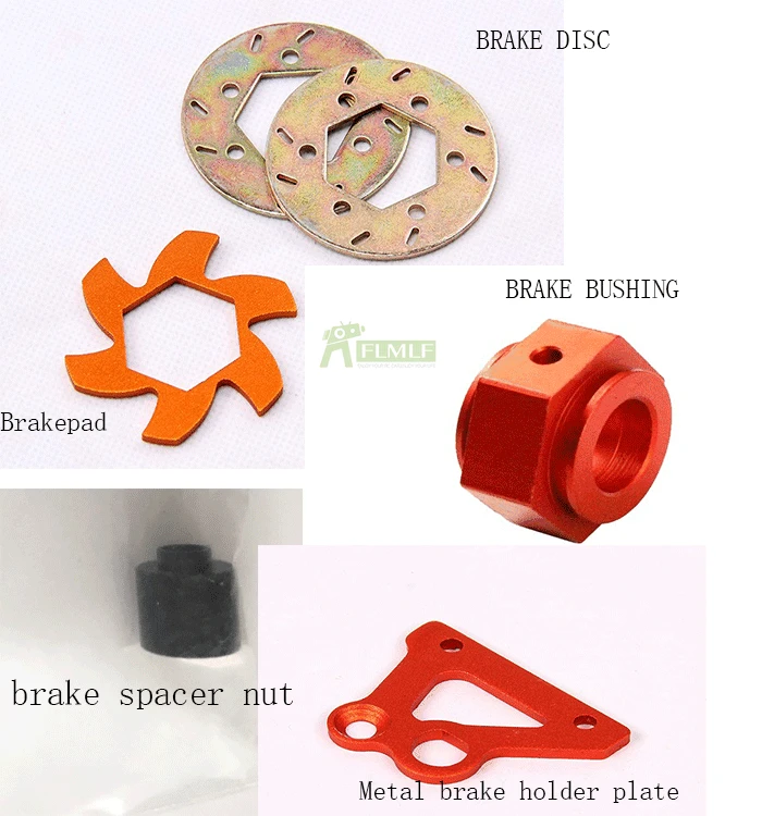 Набор металлических тормозов фиксированный дисковый распорный держатель для 1/5