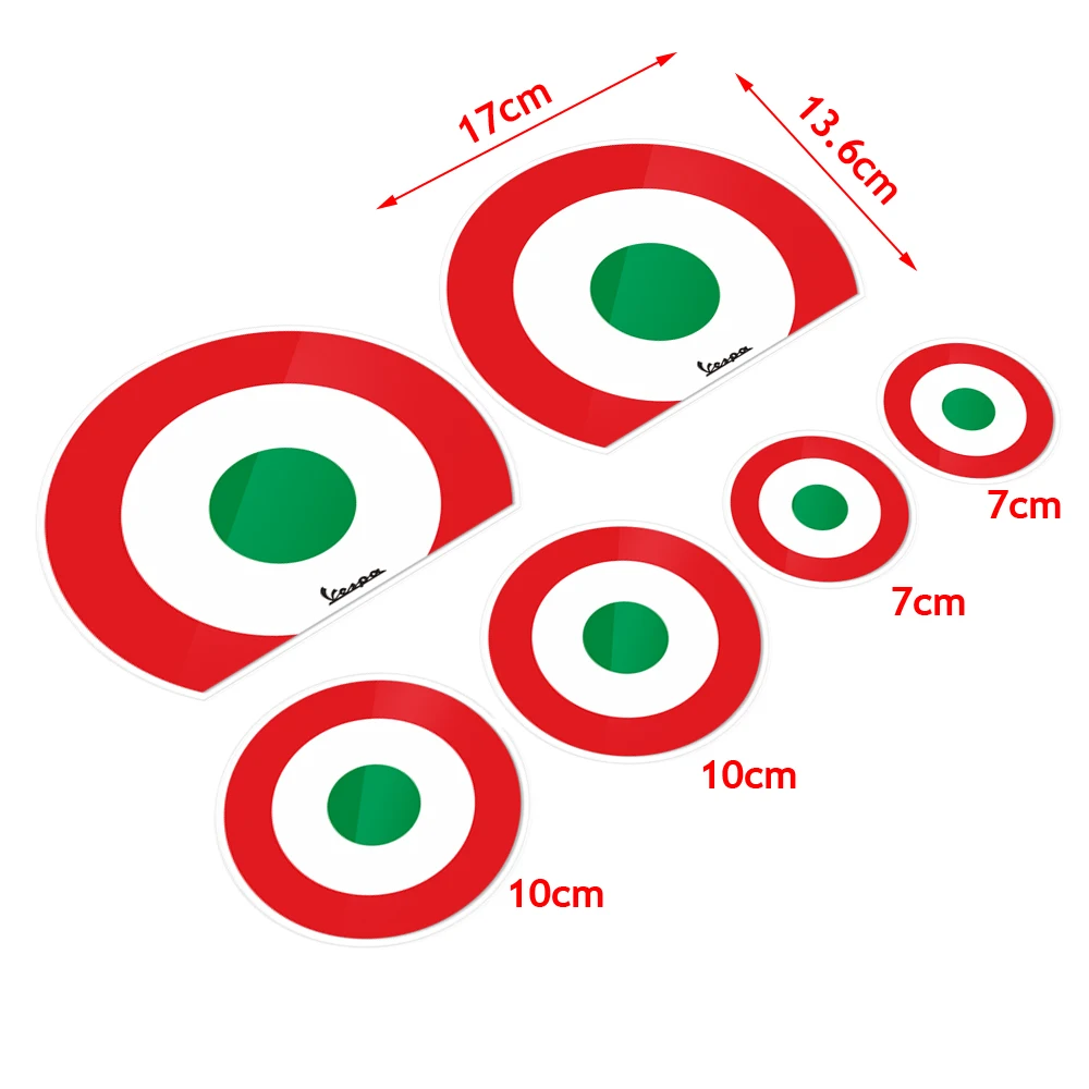 Наклейка на мотоцикл итальянский флаг наклейки чехол для PIAGGIO VESPA GTS GTV LX LXV SPRINT |