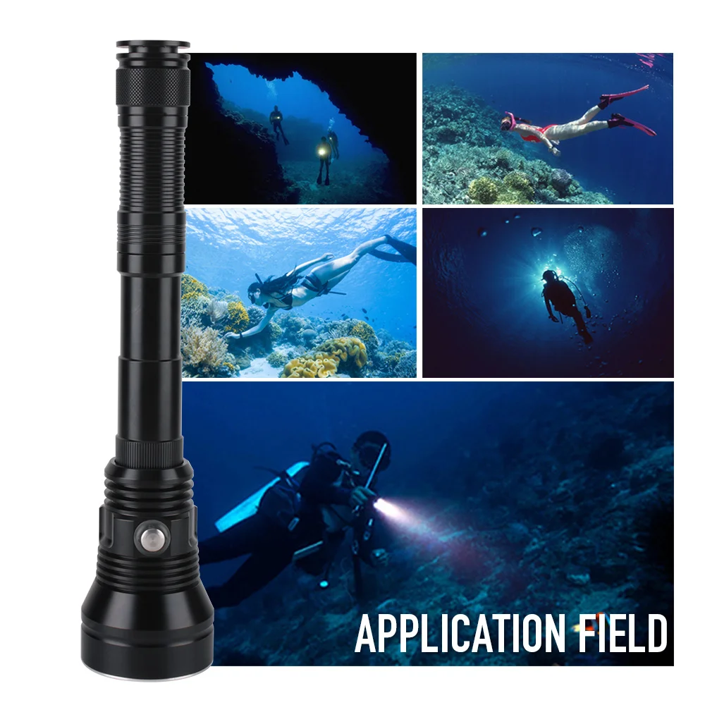 Подводный фонарик XHP70.2 для дайвинга профессиональный фонарь водонепроницаемый