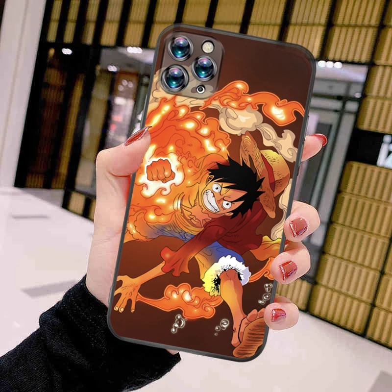 

J-One Pieces Monkey D Luffy Phone Case For iPhone 11 12 Pro XS MAX 8 7 6 6S Plus X 2020 XR Mini TPU Ultra-Thin Soft Cover