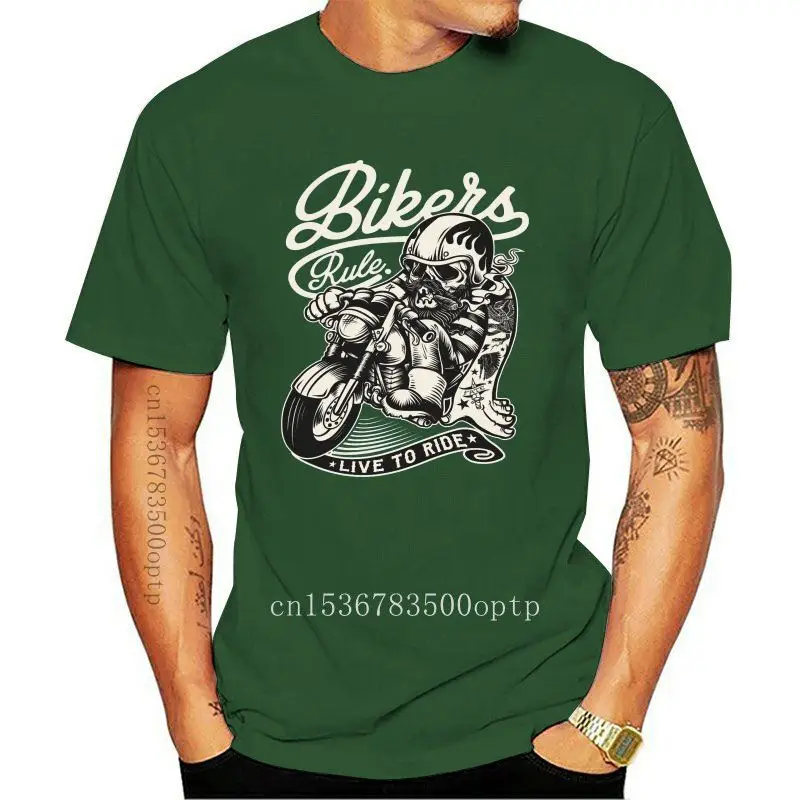 

2020 Летняя мужская футболка для байкеров, мотоциклистов, с принтом