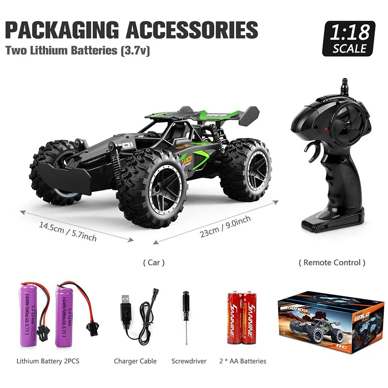 Outerman RC Car Remote Control High Speed Racing 1:18 Scale 2.4Ghz Electric Toy Auto Cars for Adults &amp Kids | Игрушки и хобби