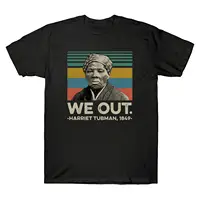 Harriet Tubman We Out 1849 Black History Strong Vintage Men'S T Shirt Cotton Tee
