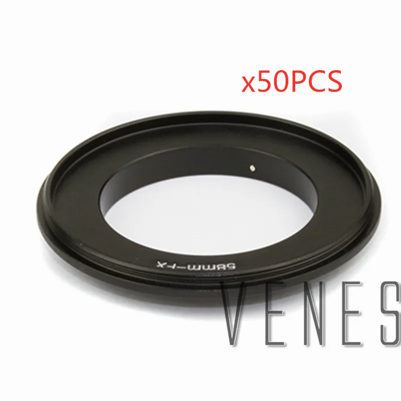

Переходное кольцо 50 шт./лот для объектива Fuji -FX 58 мм, обратное макрокольцо-адаптер для камеры Fujifilm X