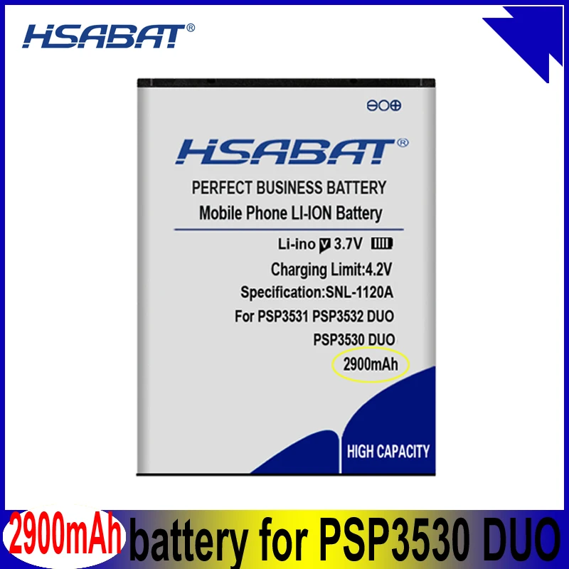 Аккумулятор HSABAT PSP3530 2900 мАч для Prestigio Muze D3 E3 F3 PSP 3530 DUO PSP3531 PSP3532 A7 PSP7530 DUO|Аккумуляторы