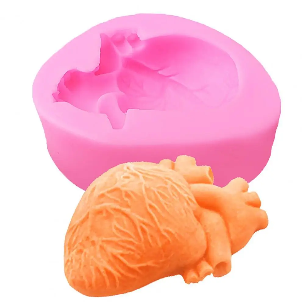 

Heart-shaped Silicone Mould DIY Fondant Chocolate Cake Decor Kitchen Supplies