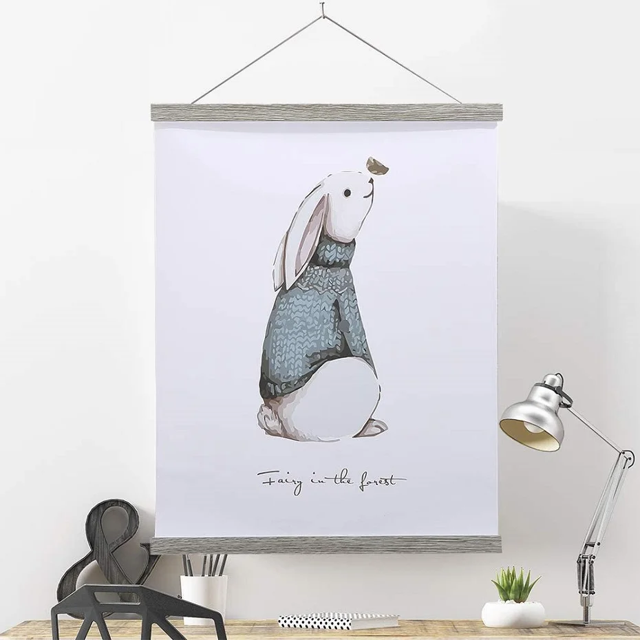 Магнитная деревянная подвесная рамка для картин 21-70 см | Дом и сад