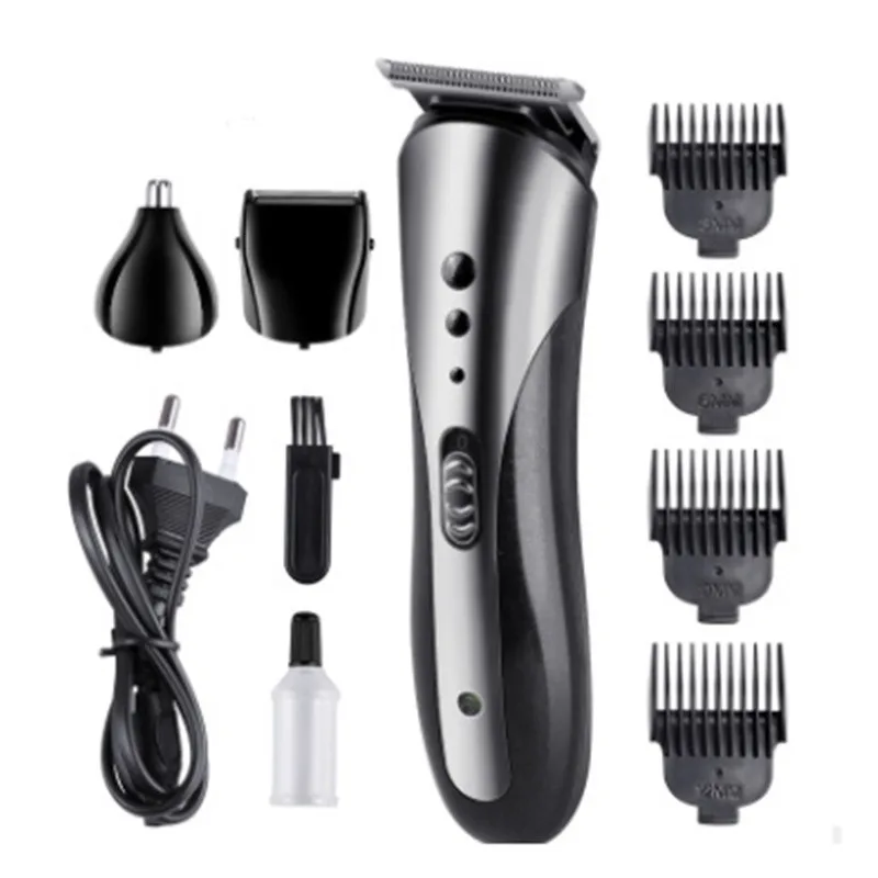 Kemei все в 1 Электрический триммер для волос Борода Нос ушной машинка стрижки