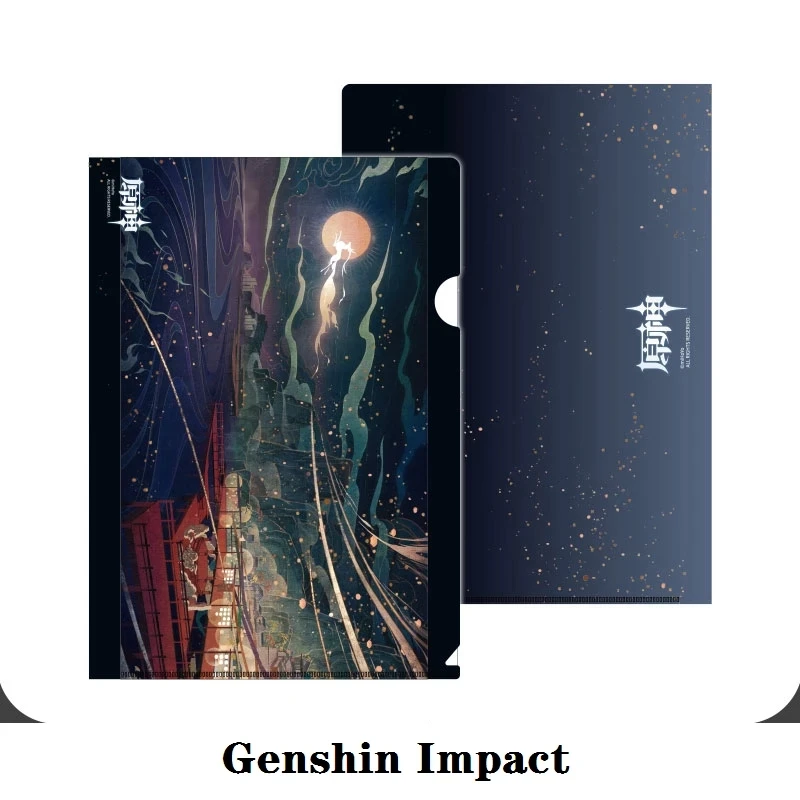 

Genshin Impact Official Genuine Game Cosplay Props Anime Project Venti La Signora Theme PVC Folder Student Portfolio Free Shippi