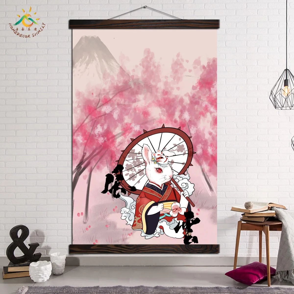 

Abstract Wall Art Posters and Prints Canvas Painting Pictures Vintage Decoration Home Rabbit Illustration Samurai Cartoon