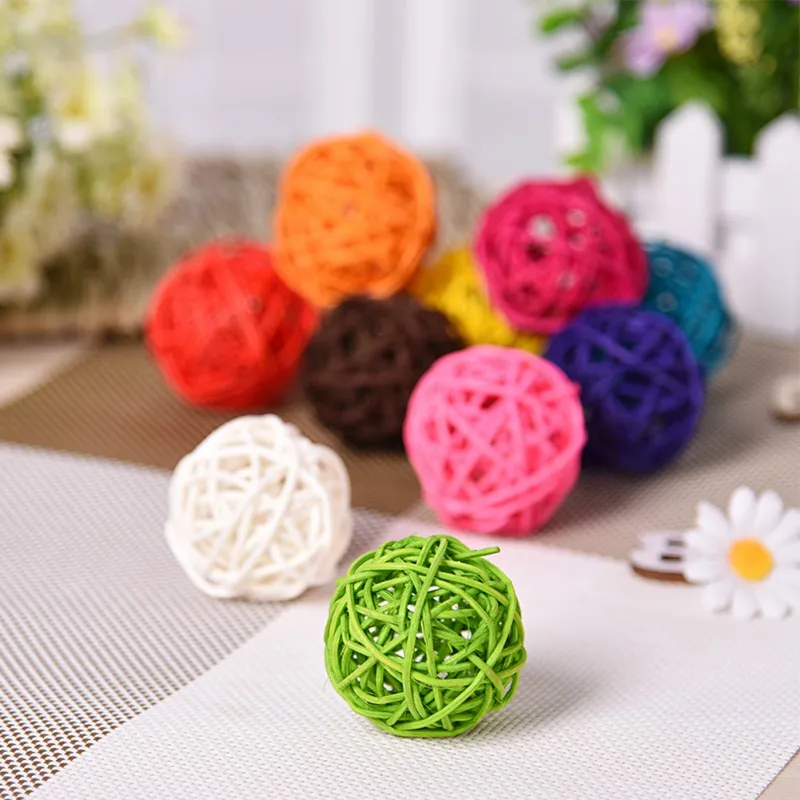 Клетка для домашних птиц аксессуары попугаев цветные игрушки из ротанга