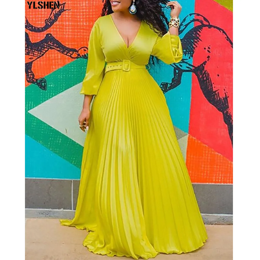 Африканские длинные платья для женщин Дашики вечерние плиссированные