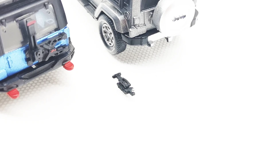 

1:64 Handmade off-road vehicle for Wrangler model with simulation trailer rear ball hook