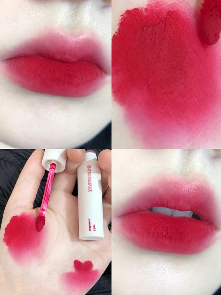 Zq лак для губ грязь новая осенне-зимняя красная коричневая помада дешевая