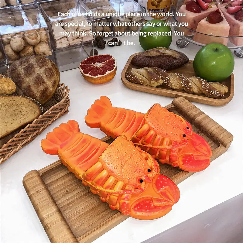 Сандалии женские для ползания босоножки на плоской подошве сланцы с лобстером в