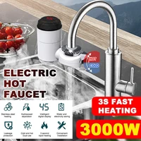 kitchen electric water heater tap instant hot water faucet heater heating faucet tankless instantaneous water heater withadapter