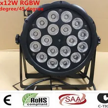 Светодиодный Par 18x12 Вт RGBW 4в1 luce della lavata di Lusso контроллер DMX светодиодный плоский Par Luci dj Светодиодный Par 18x12 Вт RGBW 4в1 luce della lavata di Lusso контроллер DMX светодиодный плоский Par Luci dj