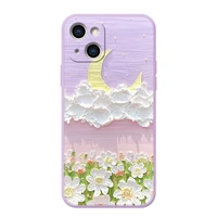 3d relief flower coque fundas phone case for iphone13 pro promax phone case cover waterproof and anti drop phone accessories