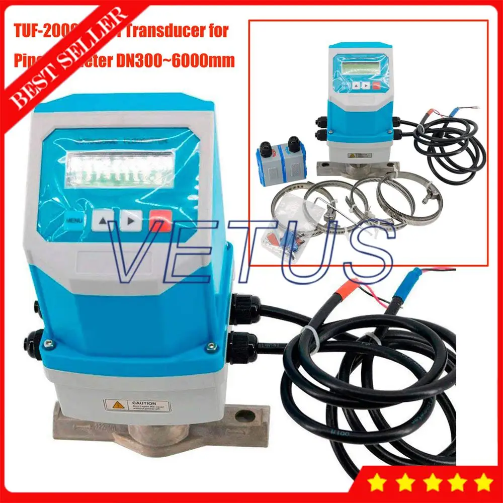 TUF-2000F портативный Водонепроницаемый Фиксированный ультразвуковой расходомер с