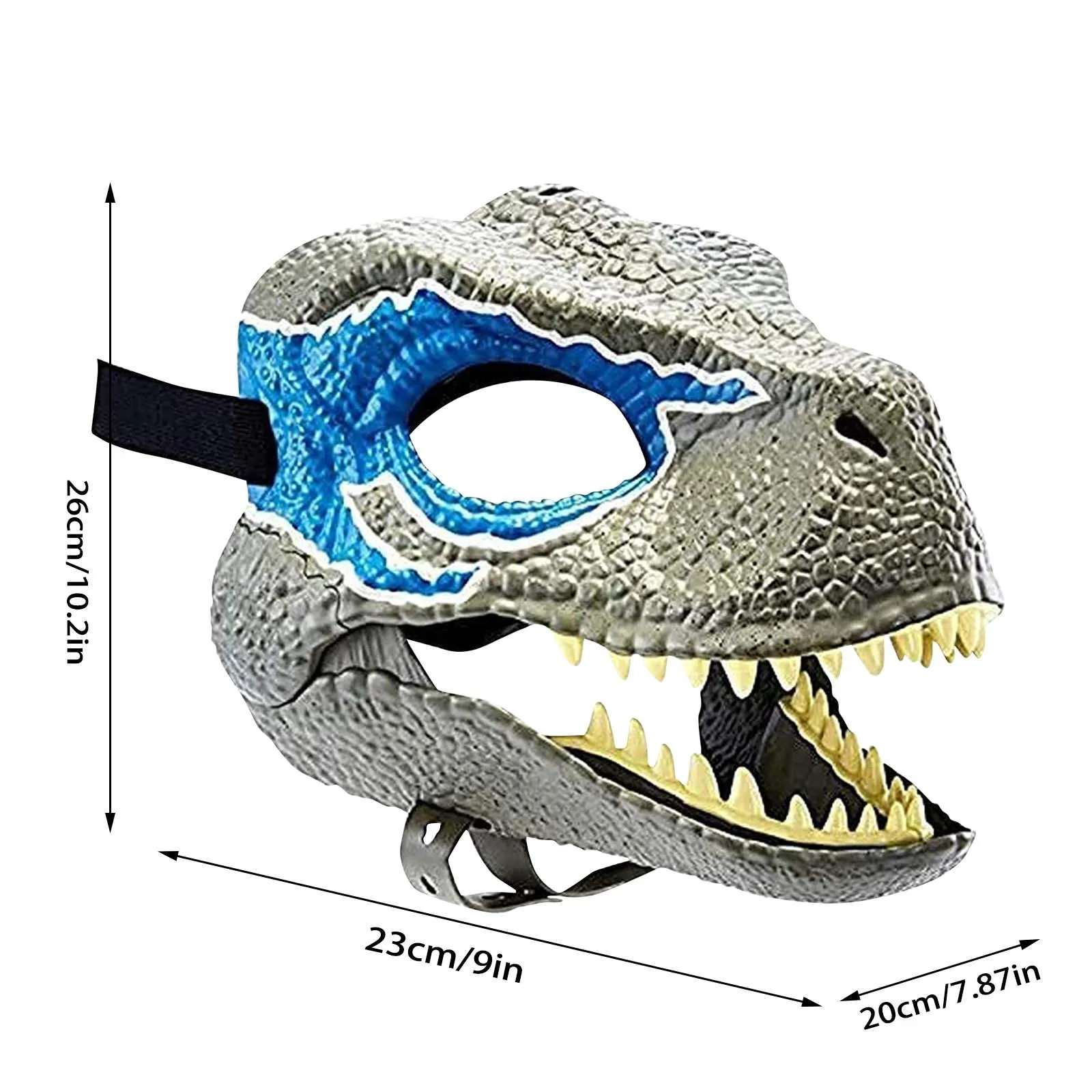 игрушки для детей Cosplay Party Horror Mask Toys for Kids Carnival Gifts Child Blue Dinosaur Accessories | Игрушки и