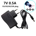 7 в 100 А 240 мА переменный ток-в адаптер питания постоянного тока 7 Вольт X мм монитор камеры переключение вилки US UK EU AU