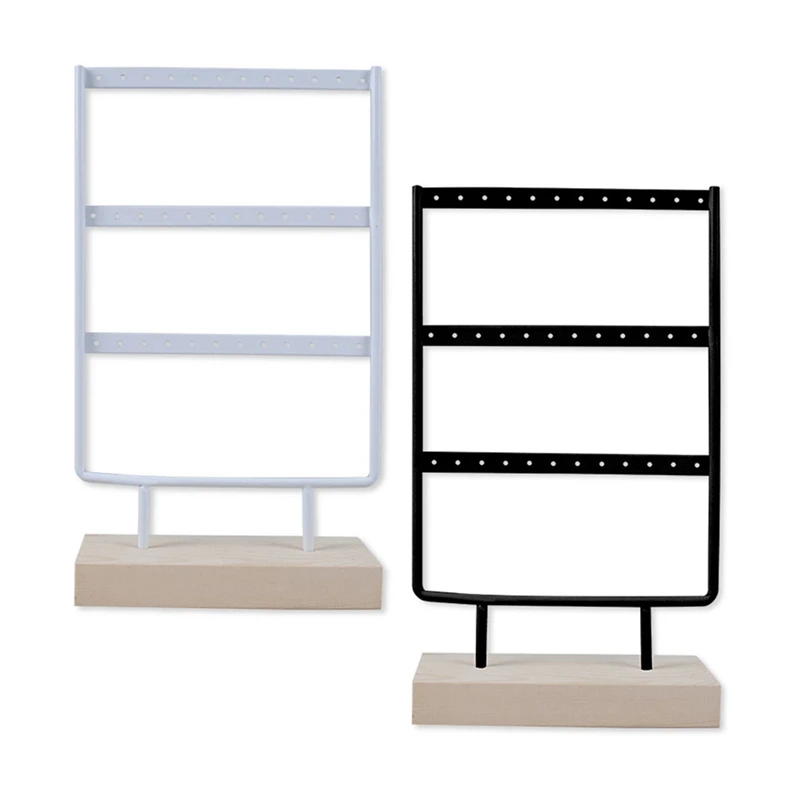 Комплект из 2 предметов 3 уровня 36 отверстия деревянные серьги ювелирных изделий