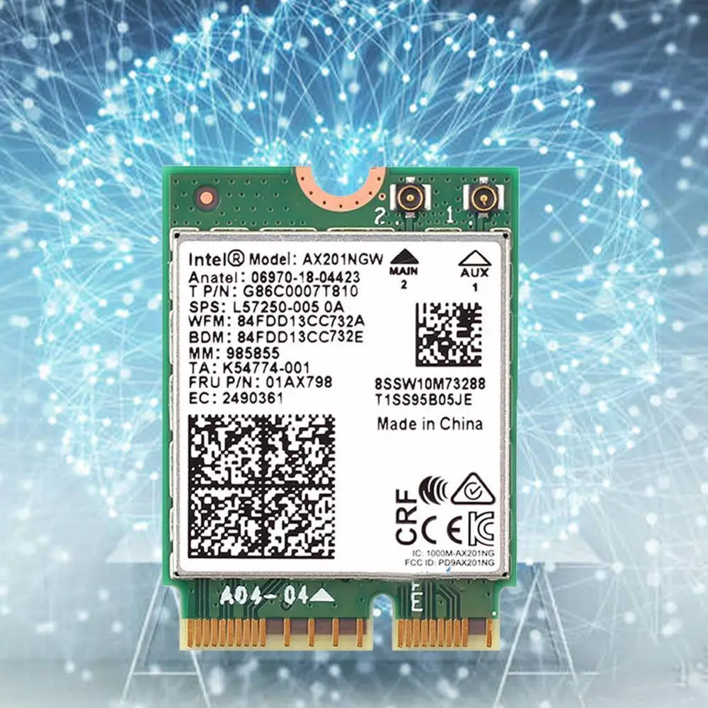 Wi Fi 6 Intel AX201 Bluetooth 5 0 два диапазона 2 4G/5G беспроводной AX201NGW адаптер Wlan 4 Гбит/с NGFF