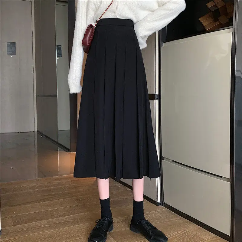 

Spring 2021 High Waist Pleated Skirt A- Line Skirt Skirt Skirt