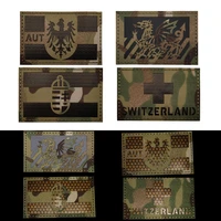 switzerland hungary austria welsh ir infrared patches for clothing jackets infrared ir military hook loop smiling face badge