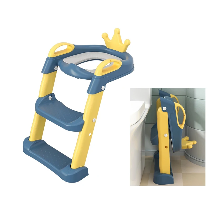 

Новинка, детское сиденье для обучения унитазу со складной стулом