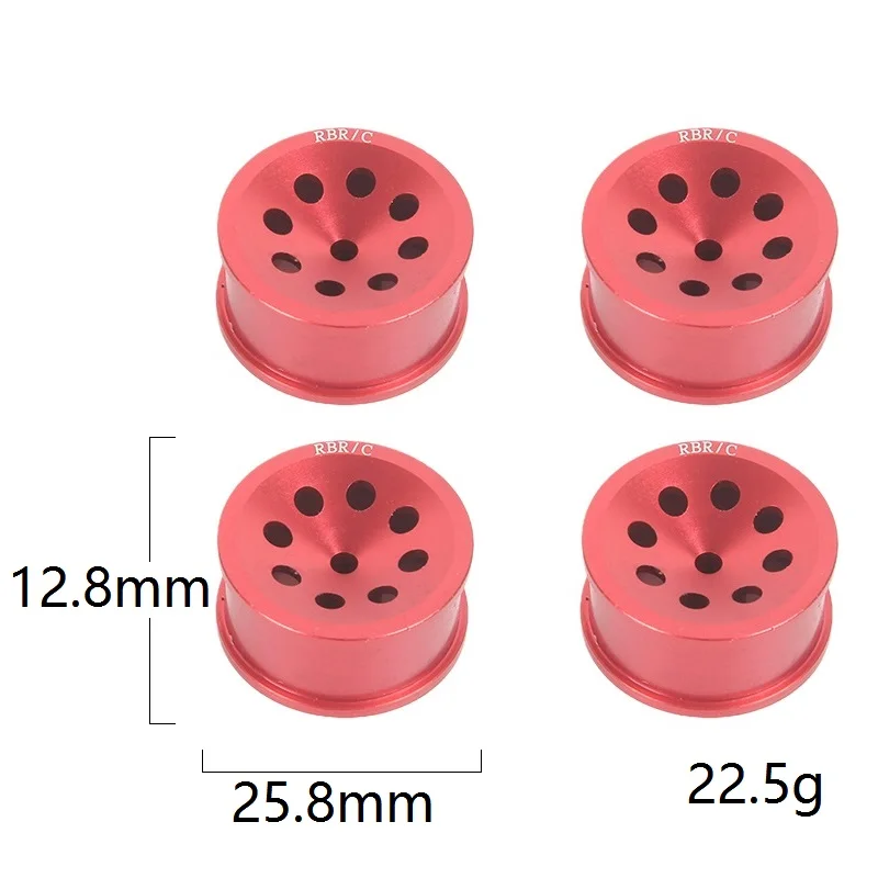 

4Pcs Upgrade Wheel Rim Wheel Hubs Rubber Tires Tyre for WPL D12 RC Car