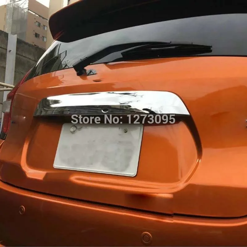 Для Nissan Note ABS Хромированная Задняя Крышка багажника задняя крышка-дверца молдинг отделка протектор автомобиля аксессуары для укладки