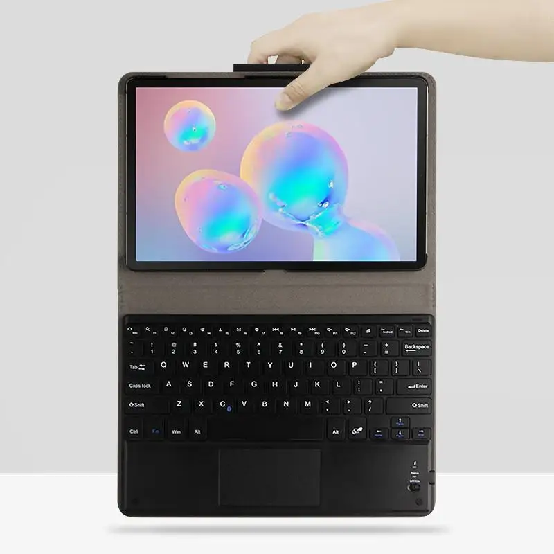 

Case For Samsung Galaxy Tab S6 10.5 SM-T860 SM-T865 Tablet Protective Bluetooth keyboard Protector Cover PU Leather Case mouse