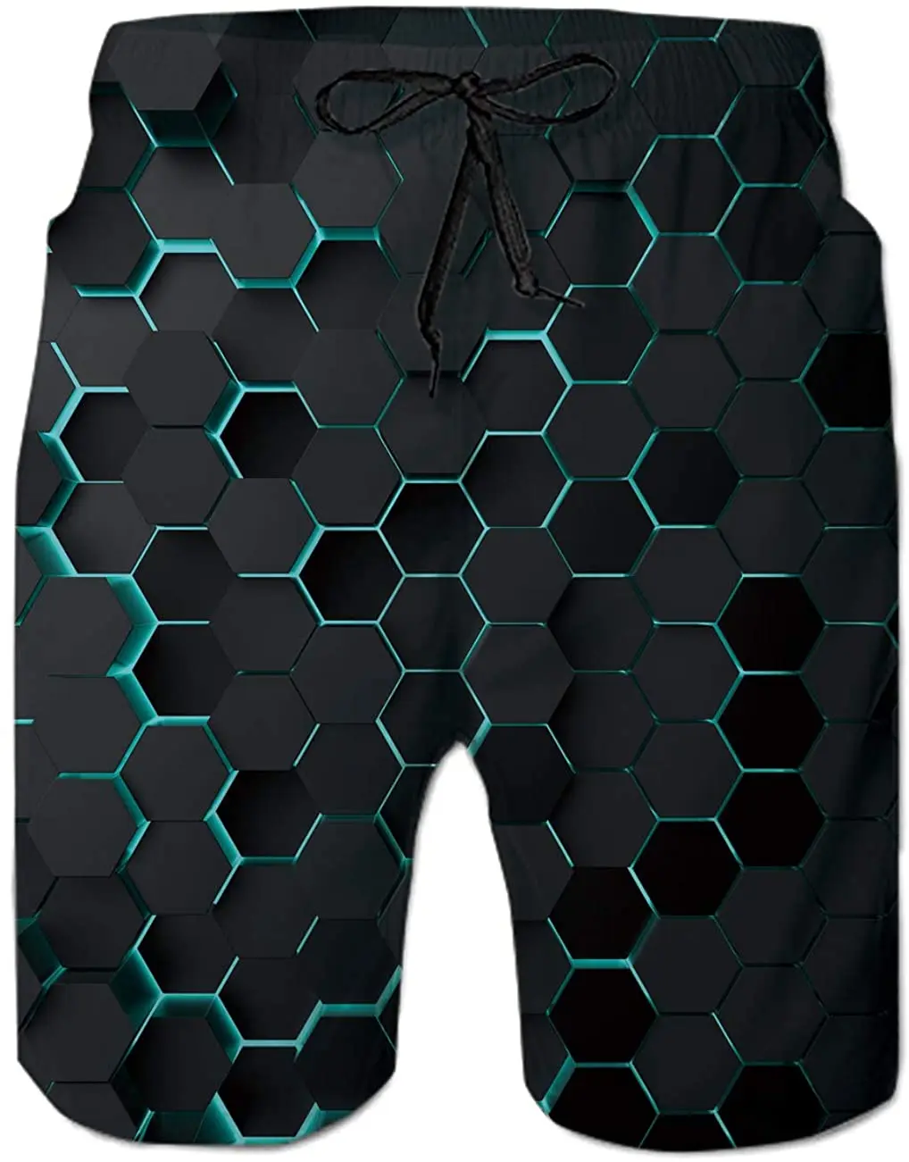 

Swimsuit with pockets, men's swimming trunks, 3D printing quick-drying swimwear, summer leisure sports beach shorts
