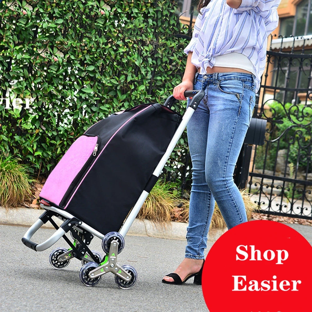 B-LIFE Бакалея с колесами складная корзина для покупок большой мощности и прокатки