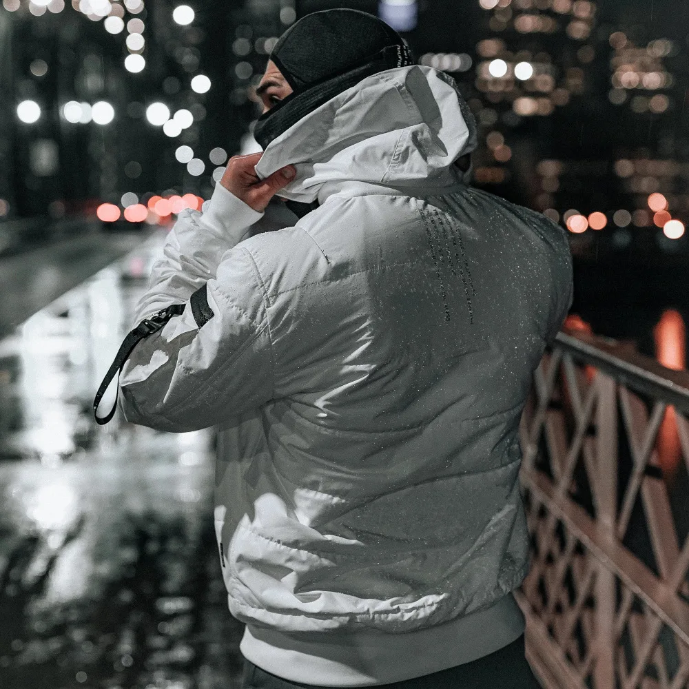 ZOGAA 2021 Winter New Warm Cotton Coat Male Muscle Fitness Brother Trend Fitness Casual Coat Men's Cotton Coat