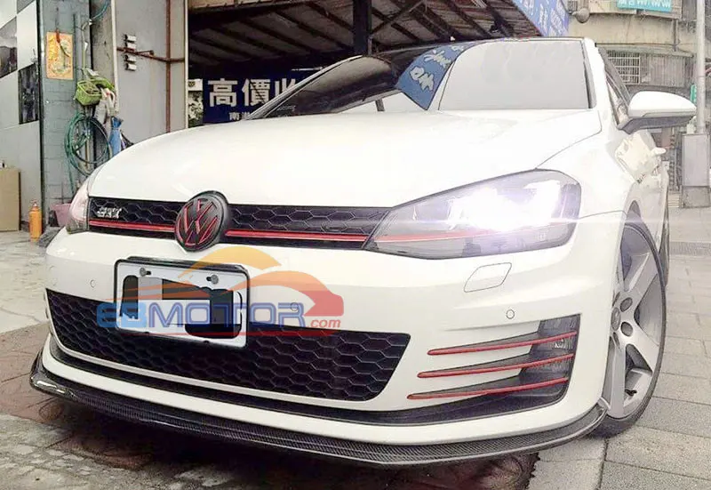 Передний бампер из углеродного волокна нижний спойлер для Golf 7 GTI MK7 MK 2014UP V092 |