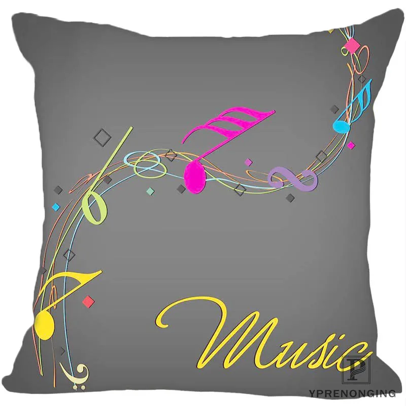 Custom Srdiecko Noty Square Pillowcase Zippered Pillow Cover Case 35X35 40x40 45x45cm(One Side)180522-02-777 | Дом и сад