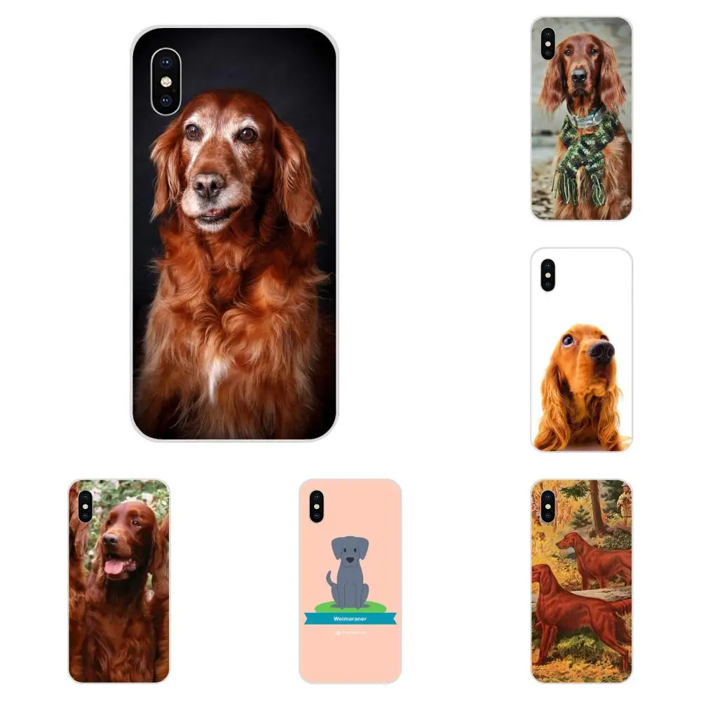 Милый ирландское сеттер щенки мягкий симпатичный из ТПУ чехол для huawei Honor Коврики