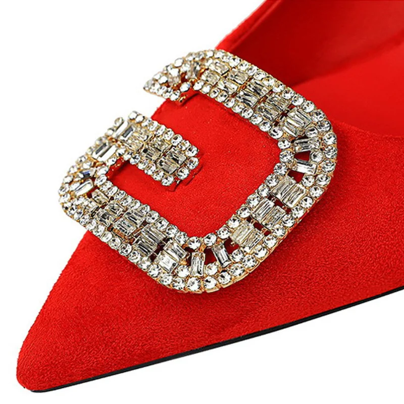 Модная новинка Женские туфли-лодочки пикантные туфли на выход металлические