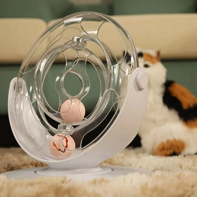 Игрушки для котов котенок интерактивный Игра Головоломка игрушка космическое кольцо мяч кошка упражнения развивающие ловли трек роликовые игрушки
