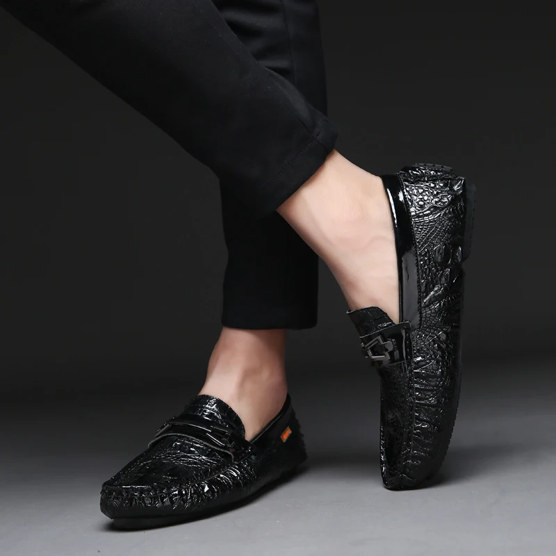 

Tenis Masculino Winter Plush Brand Men Flats Slip On Loafers Men's Casual Shoes Pu Leather Moccasins Shoes Chaussures Homme I