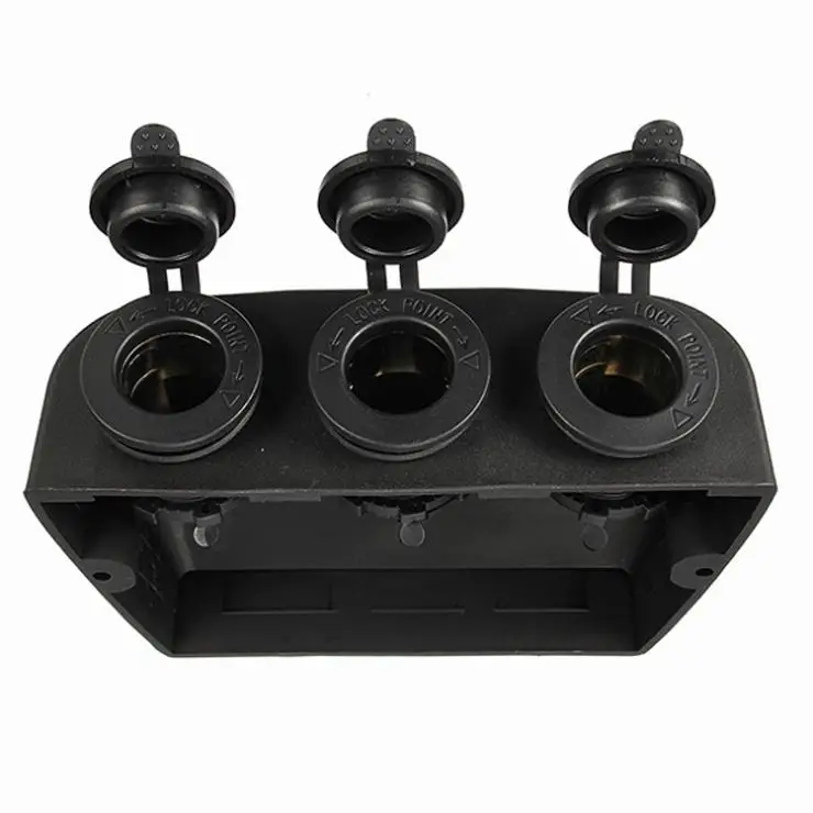 Водонепроницаемая три морские розетка для автомобильного прикуривателя