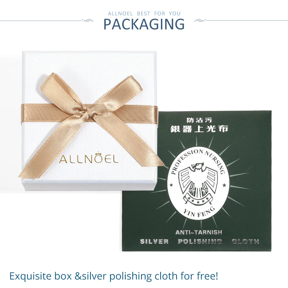 ALLNOEL сплошной 925 пробы серебро Цепочки и ожерелья для Для женщин овальный камень