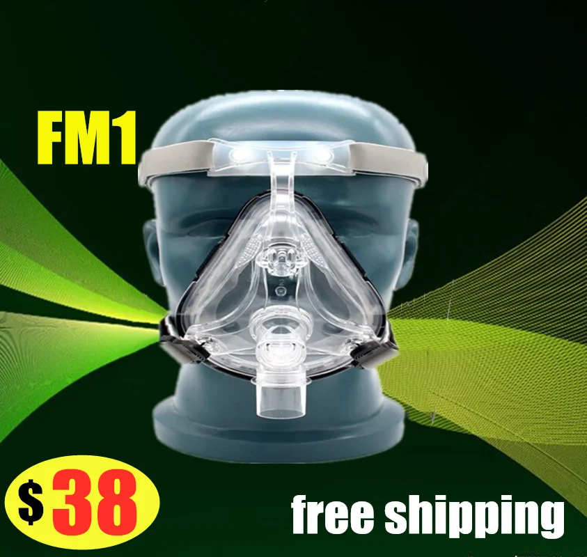 BMC XGREEO FM1 полная маска для лица для дыхания во рту сна с головным убором размер(S/M/L) CPAP Машина маска