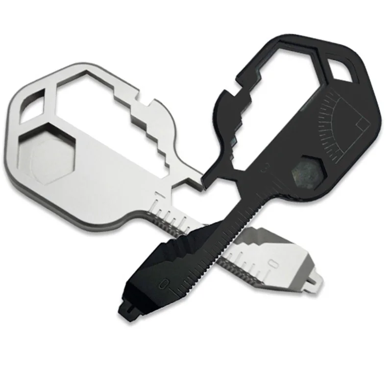 

24 in 1 Outdoor Multifunctional Tool Key Wrench Screwdriver Box Opener Cut Tool for Camping SAL99