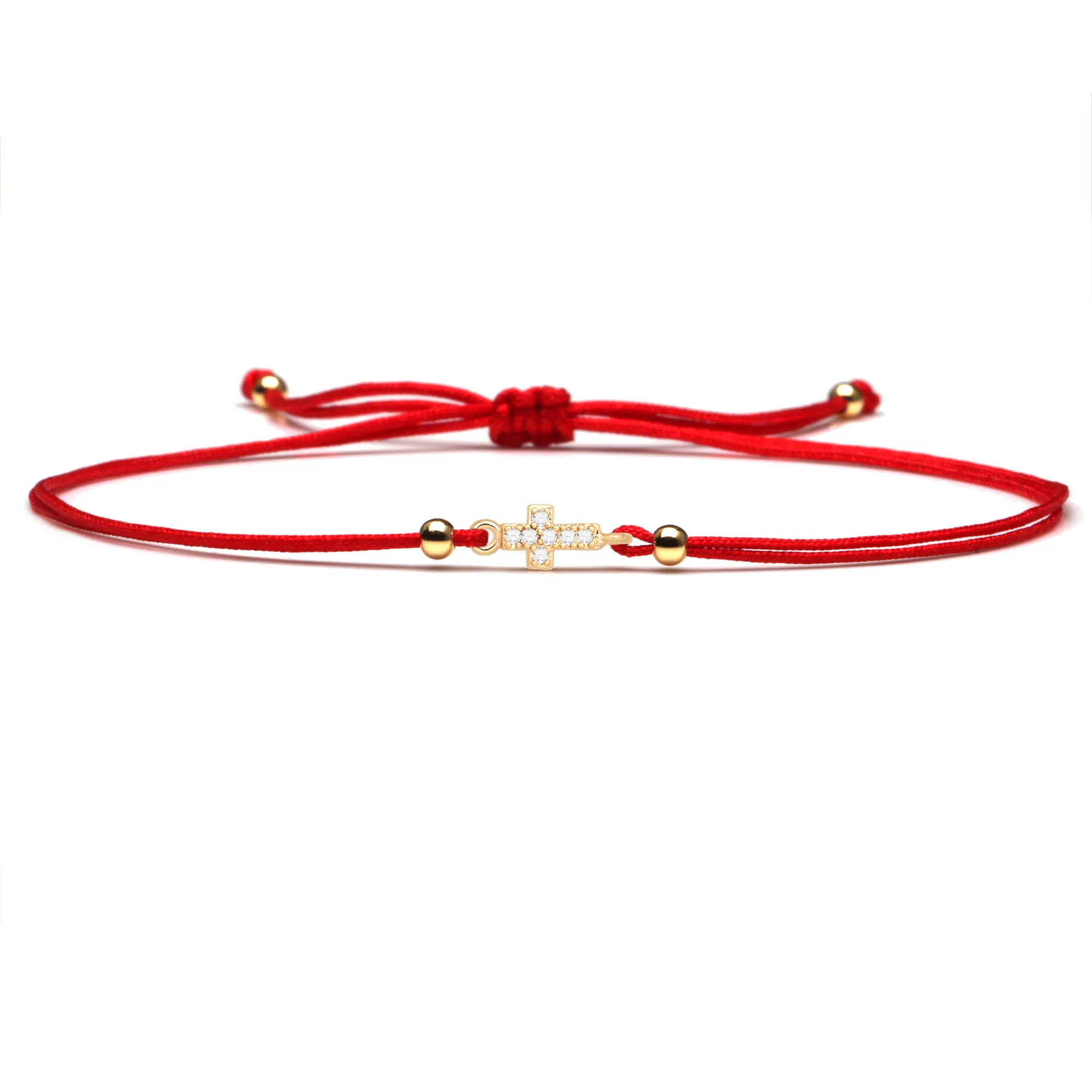 ААА кубический цирконий мини браслет с подвеской крест для женщин и мужчин 2020