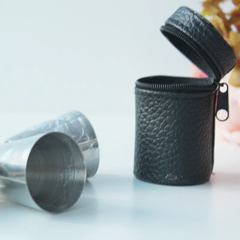 4 шт./компл. Мини Портативная винная чашка из нержавеющей стали аксессуары для