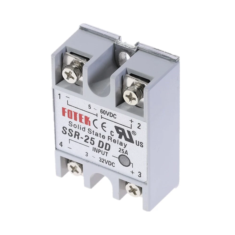 DC-DC Однофазное твердотельное реле SSR-25DD DC SSR модуль 25A DD входное напряжение 3-32 В DC до 5-60 в DC выходная нагрузка SSR 25DD