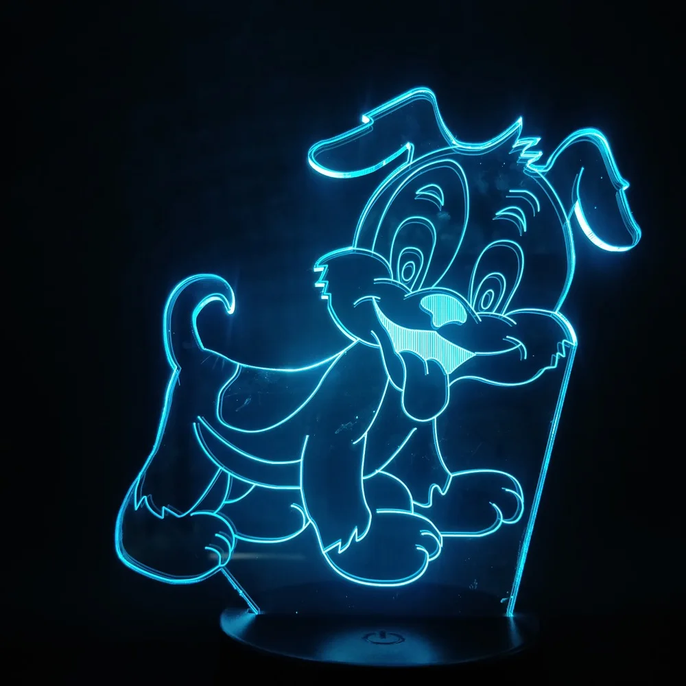 3D лампа анимация рисунком героя мультфильма &quotГарфилд&quot собака Оди милый